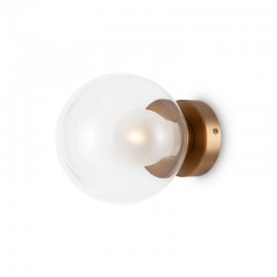 Basic Form - Gold Wall Lamp with Double Glasses Ø 15 cm Basic Form - Gold Wall Lamp with Double Glasses Ø 15 cm