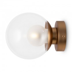 Basic Form - Gold Wall Lamp with Double Glasses Ø 15 cm Basic Form - Gold Wall Lamp with Double Glasses Ø 15 cm