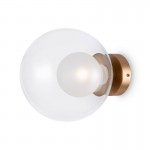 Basic Form - Gold Wall Lamp with Double Glasses Ø 20 cm Basic Form - Gold Wall Lamp with Double Glasses Ø 20 cm