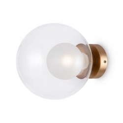 Basic Form - Gold Wall Lamp with Double Glasses Ø 20 cm Basic Form - Gold Wall Lamp with Double Glasses Ø 20 cm