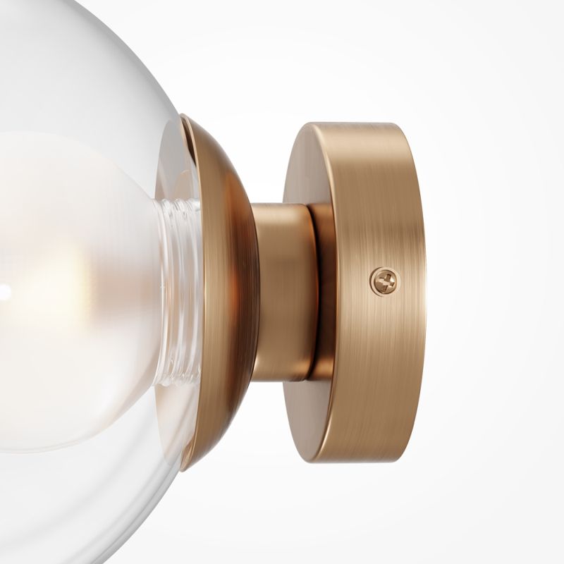 Maytoni-MOD521WL-01G3 - Basic Form - Gold Wall Lamp with Double Glasses Ø 20 cm