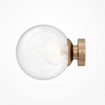 Basic Form - Gold Wall Lamp with Double Glasses Ø 20 cm Basic Form - Gold Wall Lamp with Double Glasses Ø 20 cm