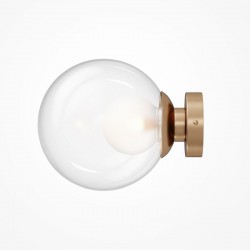 Basic Form - Gold Wall Lamp with Double Glasses Ø 20 cm Basic Form - Gold Wall Lamp with Double Glasses Ø 20 cm
