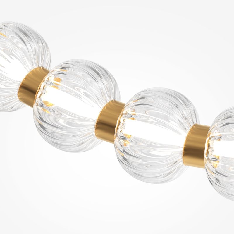 Maytoni-MOD555CL-L28G3K - Amulet - Gold LED Recessed Ceiling Light with Ribbed Glasses