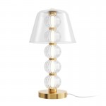 Amulet - Gold LED Table Lamp with Ribbed Glasses Amulet - Gold LED Table Lamp with Ribbed Glasses