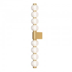 Amulet - Gold LED Wall Lamp with Ribbed Glasses Amulet - Gold LED Wall Lamp with Ribbed Glasses