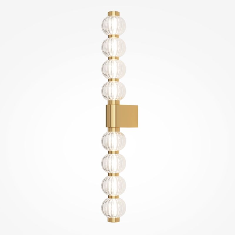 Maytoni-MOD555WL-L13G3K - Amulet - Gold LED Wall Lamp with Ribbed Glasses
