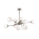 Maytoni-MOD221-PL-12-N - Erich - Nickel 12 Light Centre Fitting with White Glasses