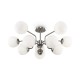 Maytoni-MOD221PL-10N - Erich - Nickel 10 Light Ceiling Lamp with White Glasses
