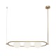 Maytoni-MOD221PL-03BS - Erich - Brass 3 Light over Island Fitting with White Glasses