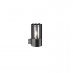 Barrel - Outdoor Graphite Wall Lamp with Clear Glass Barrel - Outdoor Graphite Wall Lamp with Clear Glass