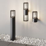 Barrel - Outdoor Graphite Wall Lamp with Clear Glass Barrel - Outdoor Graphite Wall Lamp with Clear Glass