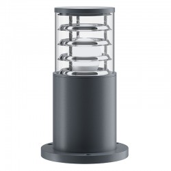 Bronx - Outdoor Grey & Clear Glass Small Bollard Bronx - Outdoor Grey & Clear Glass Small Bollard