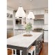 Ceiling Lights - Isla - Opal Glass with Chrome Single Hanging Pendant Prism-IS 1 B/C | 1569 - Isla - Opal Glass with Chrome Single Hanging Pendant