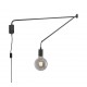 - Line - Matt Black Plug-in Wall Lamp Trio-200200132 - Line - Matt Black Plug-in Wall Lamp