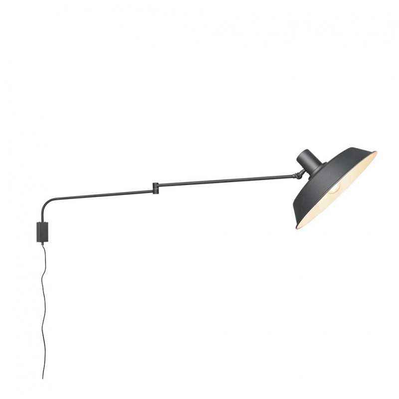 - Bolder - Matt Black Plug-in Wall Lamp Trio-200300132 - Bolder - Matt Black Plug-in Wall Lamp