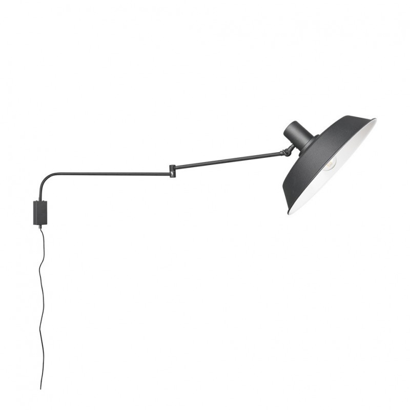 - Bolder - Matt Black Plug-in Wall Lamp Trio-200300132 - Bolder - Matt Black Plug-in Wall Lamp