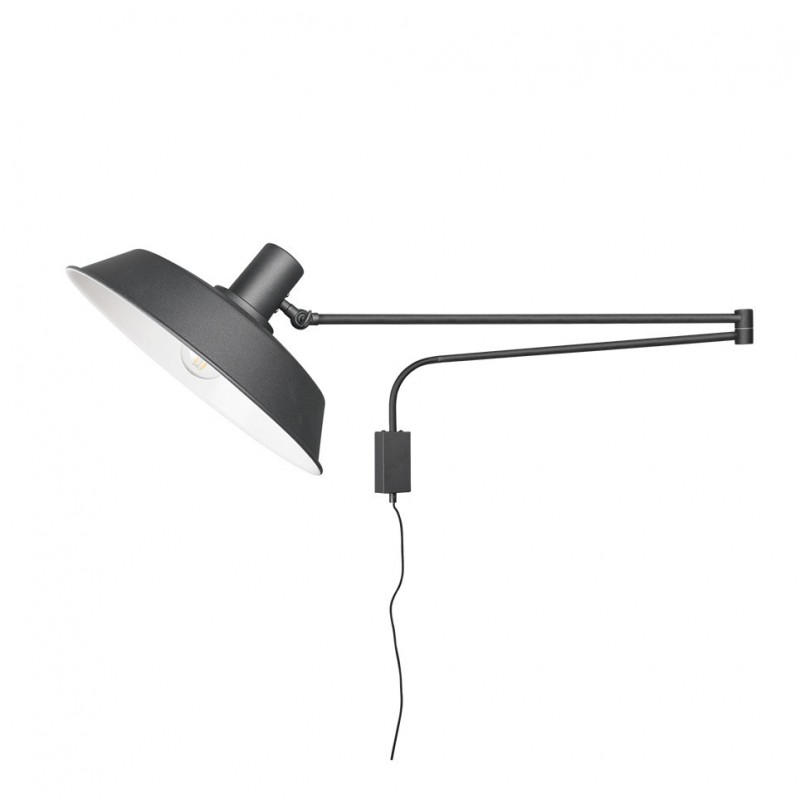 - Bolder - Matt Black Plug-in Wall Lamp Trio-200300132 - Bolder - Matt Black Plug-in Wall Lamp
