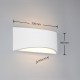 Trio-201101101 - Wacadia - White Plaster Up & Down Wall Lamp