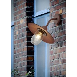 Brenta - Rusty Wall Lamp with Clear Diffuser Brenta - Rusty Wall Lamp with Clear Diffuser