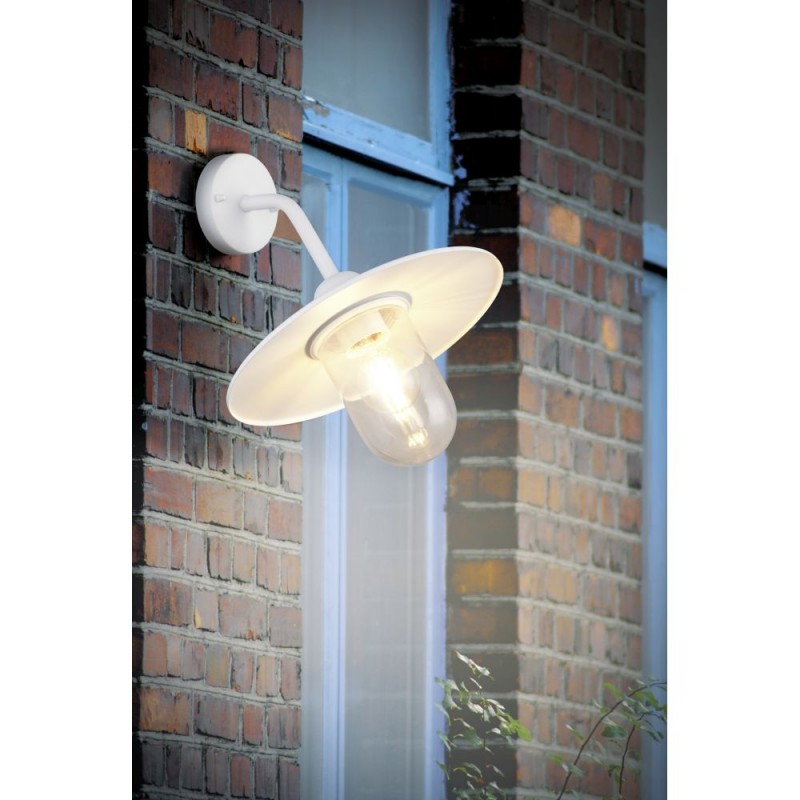 Trio-201760131 - Brenta - Matt White Wall Lamp with Clear Diffuser