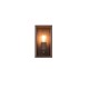 Trio-201860124 - Garonne - Rusty Wall Lamp with Clear Glass