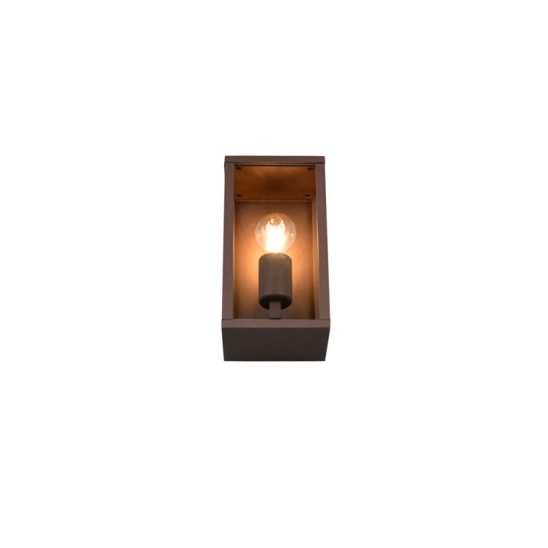 Trio-201860124 - Garonne - Rusty Wall Lamp with Clear Glass