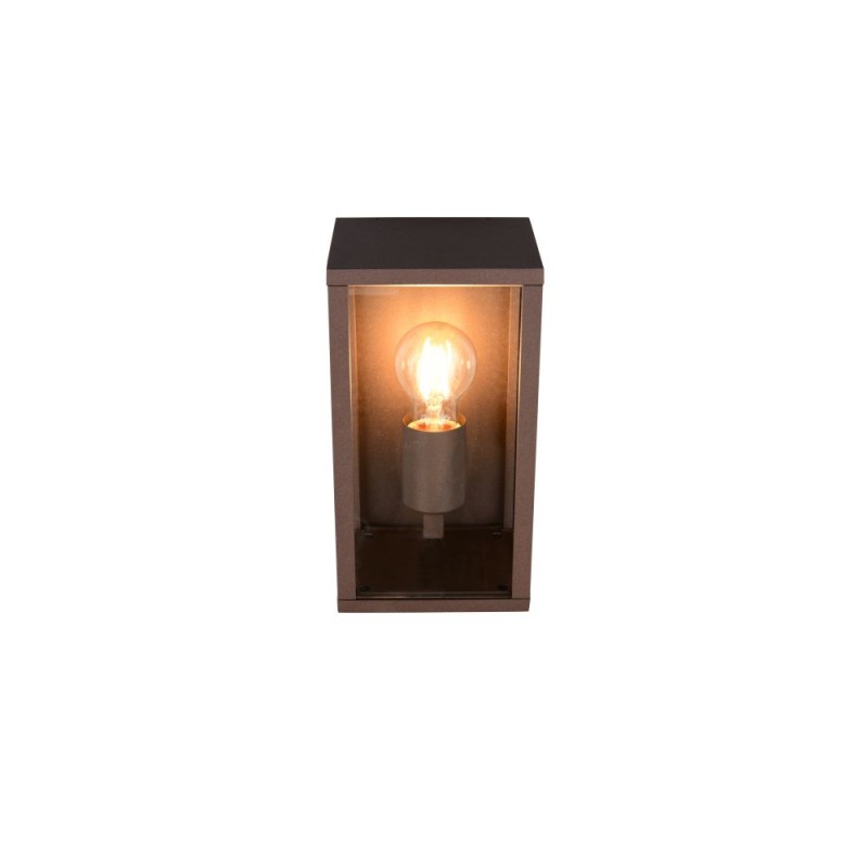 Trio-201860124 - Garonne - Rusty Wall Lamp with Clear Glass
