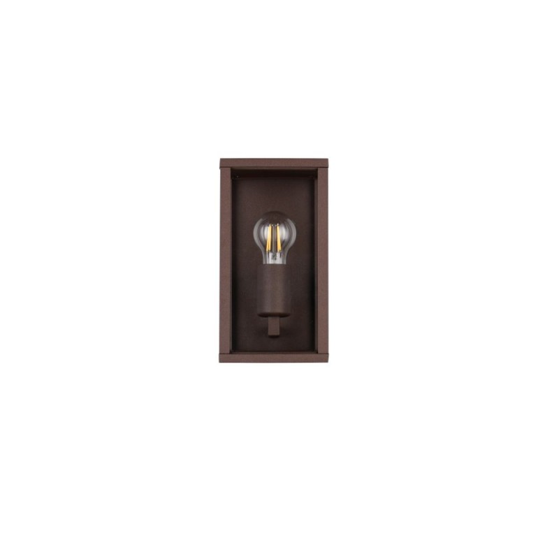 Trio-201860124 - Garonne - Rusty Wall Lamp with Clear Glass