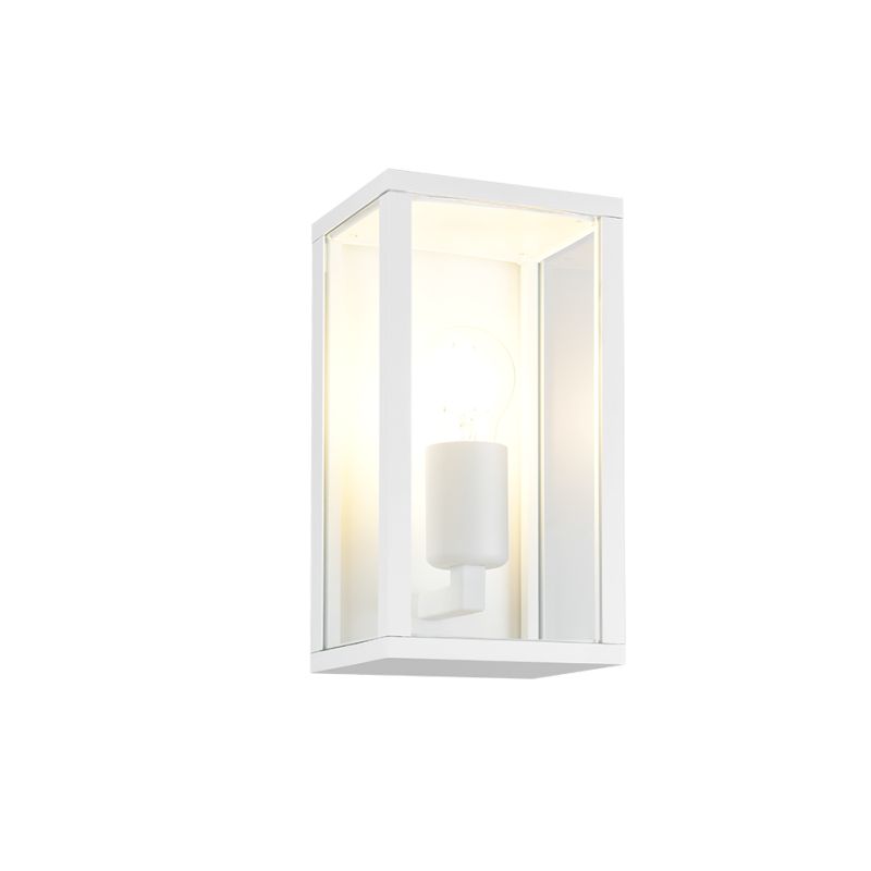 Trio-201860131 - Garonne - Matt White Wall Lamp with Clear Glass