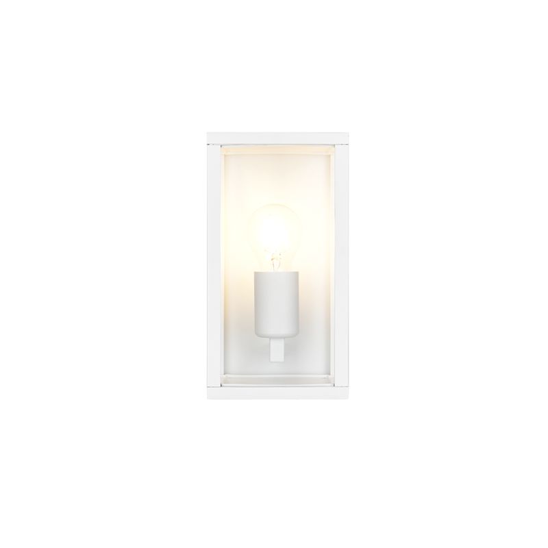Trio-201860131 - Garonne - Matt White Wall Lamp with Clear Glass