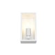 Trio-201860131 - Garonne - Matt White Wall Lamp with Clear Glass