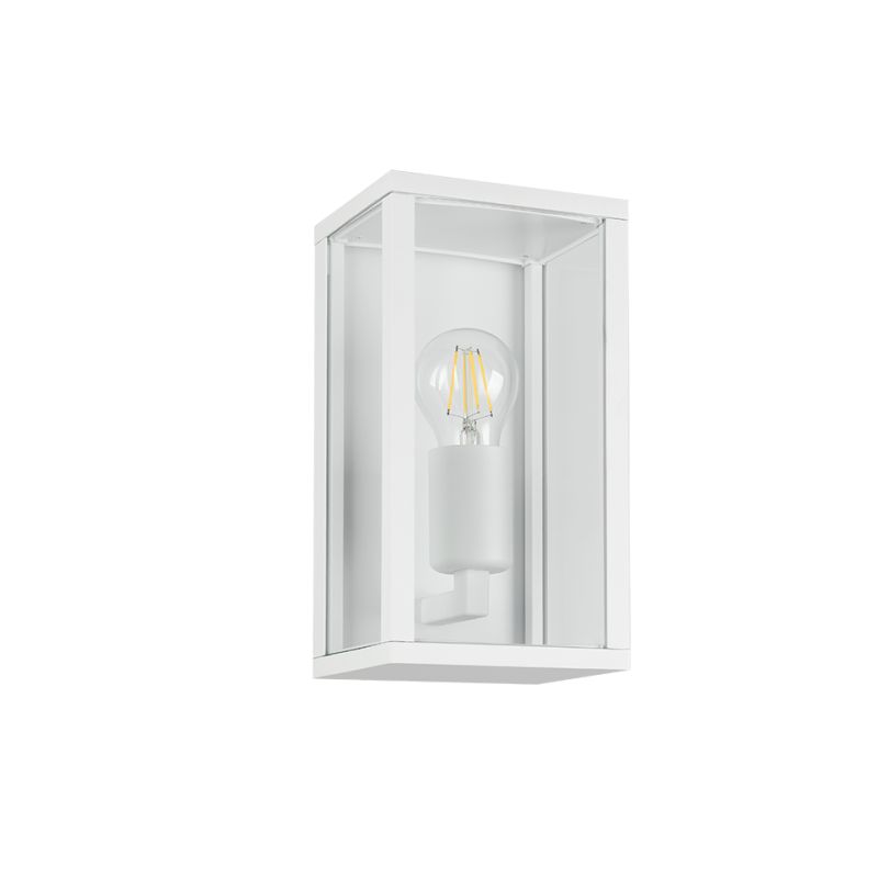 Trio-201860131 - Garonne - Matt White Wall Lamp with Clear Glass