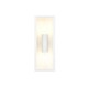 Trio-201860231 - Garonne - Matt White 2 Light Wall Lamp with Clear Glass