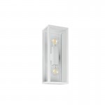 Garonne - Matt White 2 Light Wall Lamp with Clear Glass Garonne - Matt White 2 Light Wall Lamp with Clear Glass