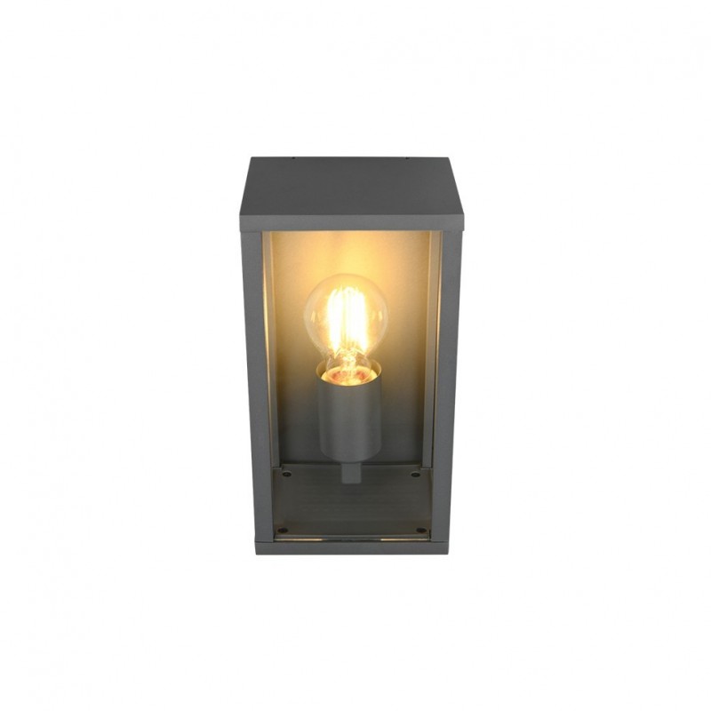- Garonne - Anthracite PIR Wall Lamp with Clear Glass Trio-201869142 - Garonne - Anthracite PIR Wall Lamp with Clear Glass