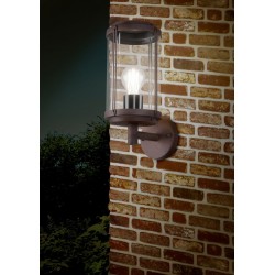 Tanaro - Rusty Wall Lamp with Clear Diffuser Tanaro - Rusty Wall Lamp with Clear Diffuser