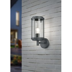Tanaro - Anthracite Wall Lamp with Clear Diffuser