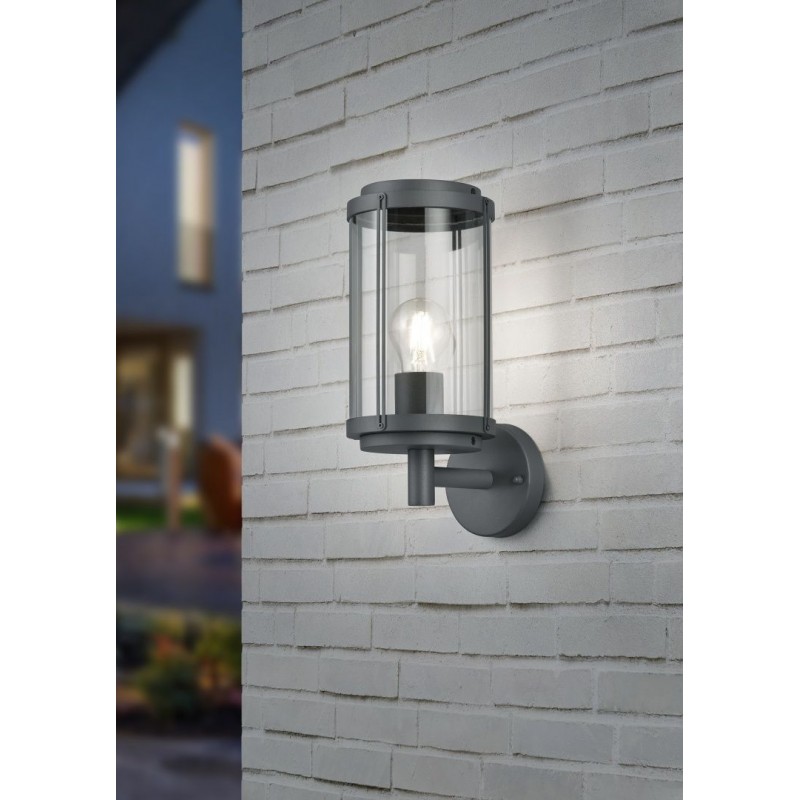 Trio-202360142 - Tanaro - Anthracite Wall Lamp with Clear Diffuser
