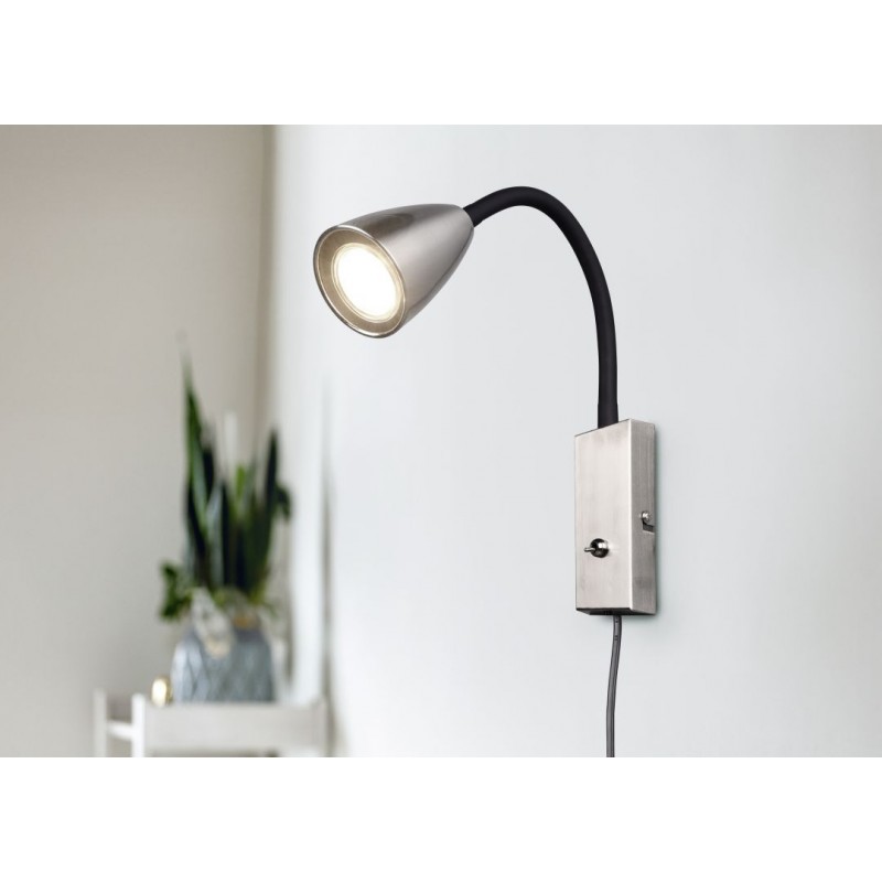- Wanda - Matt Nickel Plug-in Wall Lamp Trio-202670107 - Wanda - Matt Nickel Plug-in Wall Lamp