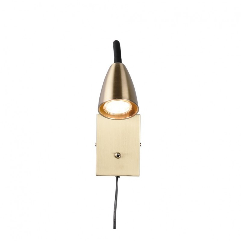 - Wanda - Matt Brass Plug-in Wall Lamp Trio-202670108 - Wanda - Matt Brass Plug-in Wall Lamp