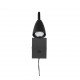 - Wanda - Matt Black Plug-in Wall Lamp Trio-202670132 - Wanda - Matt Black Plug-in Wall Lamp