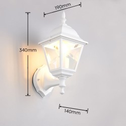 Livenza - Traditional Matt White Uplighter Wall Lamp