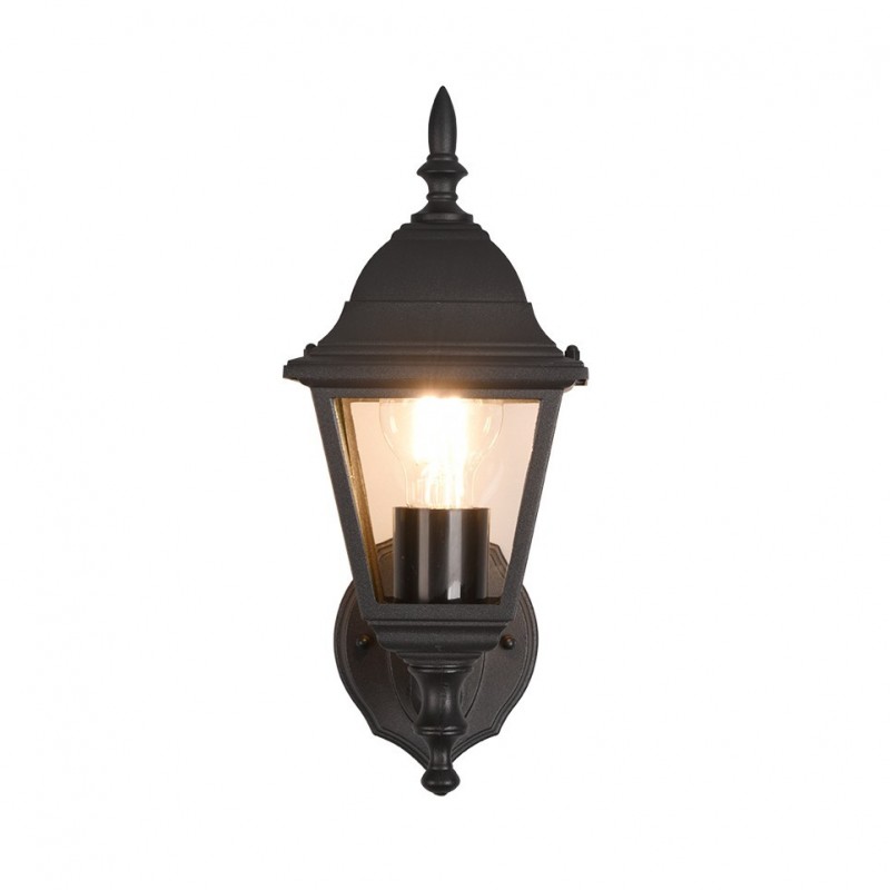 Trio-205760132 - Livenza - Traditional Matt Black Uplighter Wall Lamp