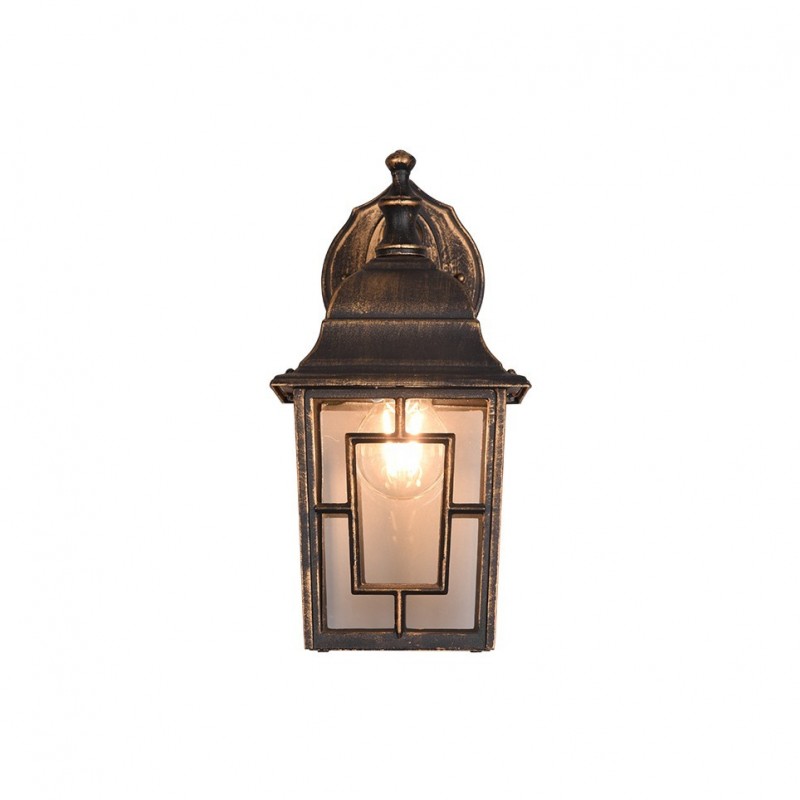 - Volturno - Black & Gold Wall Lamp with Clear Diffuser Trio-205967128 - Volturno - Black & Gold Wall Lamp with Clear Diffuser