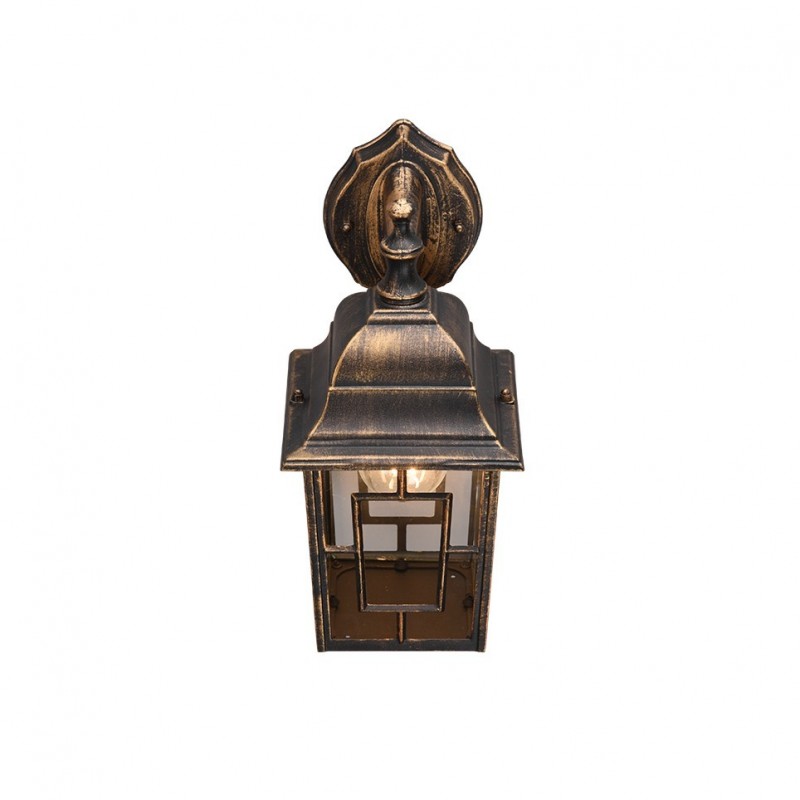 - Volturno - Black & Gold Wall Lamp with Clear Diffuser Trio-205967128 - Volturno - Black & Gold Wall Lamp with Clear Diffuser
