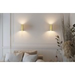 Cleo - Painted Gold Up & Down Wall Lamp