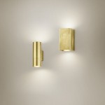 Cleo - Painted Gold Up & Down Wall Lamp