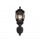 - Elvo - Traditional Black Uplighter Wall Lamp with Clear Glass Trio-206967132 - Elvo - Traditional Black Uplighter Wall Lamp with Clear Glass