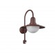 Trio-207269124 - Norman - Rusty PIR Wall Lamp with White Diffuser